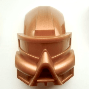 "LEGO Bionicle Mask KauKau Gold/Copper design."