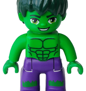 LEGO Duplo Marvel Hulk Minifigure standing proudly.