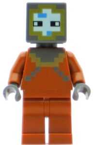 LEGO Minecraft Diver Minifigure in action.