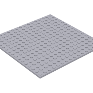 "LEGO Plate 16×16 Light Bluish Grey."