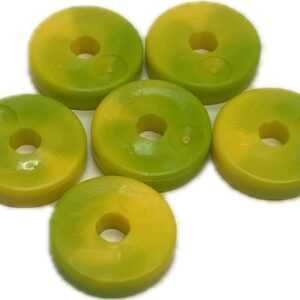 LEGO Exo-Force Disk Projectiles 2×2 Pack of 6 Yellow / Lime