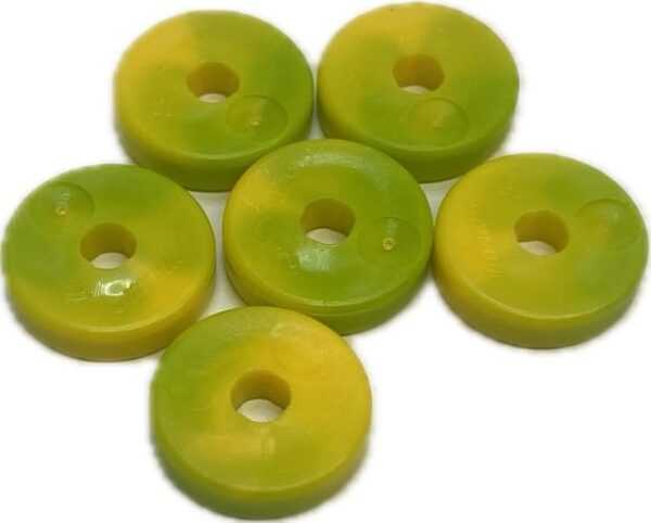 LEGO Exo-Force Disk Projectiles 2×2 Pack of 6 Yellow / Lime