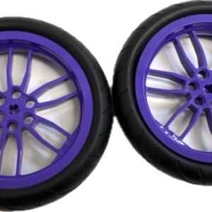 "LEGO Technic Motorcycle Tyre with Dark Purple Hub"