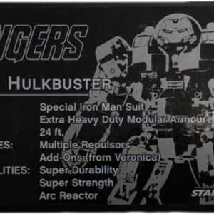 LEGO Marvel Superheroes Hulkbuster Information Plaque Tile