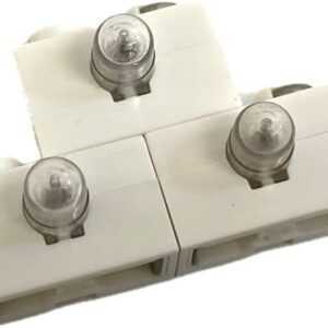 "LEGO Vintage Electric Light Brick 1×2 Pack of 3 White"