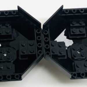 "LEGO Cockpit 10x10x4 Octagonal Black x2"