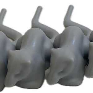 "LEGO Animals Rats Pack of 4 Light Bluish Grey"