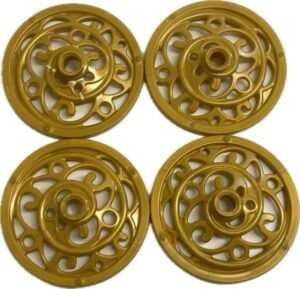 "LEGO Gold Carriage Wheels Fun Pack of 4"