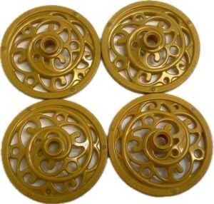 "LEGO Gold Carriage Wheels Fun Pack of 4"