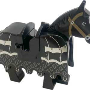 "LEGO Castle Animal Horse with Black Barding"