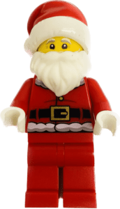 LEGO Santa Minifigure for Christmas Holidays.