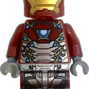 LEGO Marvel Superheroes Iron Man Mark 47 Armour Minifigure displayed.