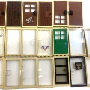 "LEGO Door and Window Fun Pack Tan Frames"