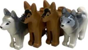 "LEGO Animals Dogs Pack of 4: Husky and Alsatian"