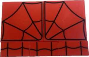 LEGO Tiles with Spider Web Pattern Pack of 5.