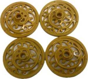 "LEGO Gold Carriage Wheels Fun Pack of 4"