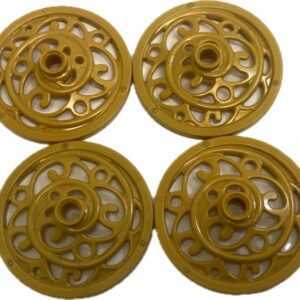 "LEGO Gold Carriage Wheels Fun Pack of 4"