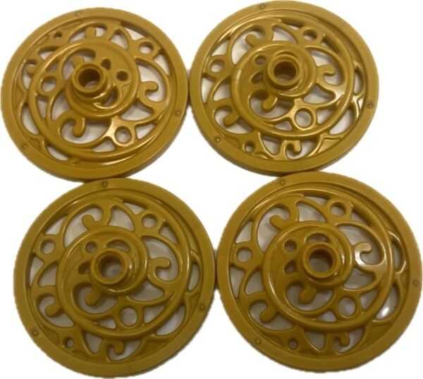 "LEGO Gold Carriage Wheels Fun Pack of 4"