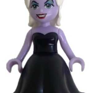 LEGO Disney Ursula Minidoll figurine display.