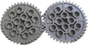 "LEGO Technic 40 Tooth Gears Pack Of 2 Light Bluish Grey"