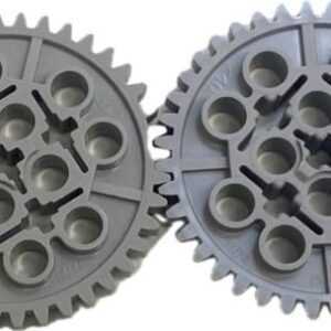 "LEGO Technic 40 Tooth Gears Pack Of 2 Light Bluish Grey"