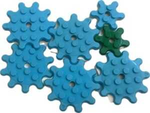 LEGO Toothed Round Plates and Splat Gears