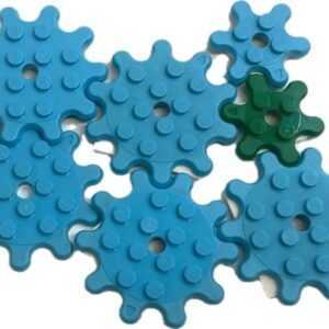 LEGO Toothed Round Plates and Splat Gears