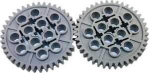 "LEGO Technic 40 Tooth Gears Pack Of 2 Light Bluish Grey"