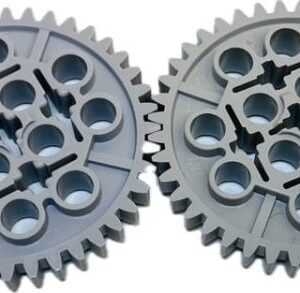 "LEGO Technic 40 Tooth Gears Pack Of 2 Light Bluish Grey"