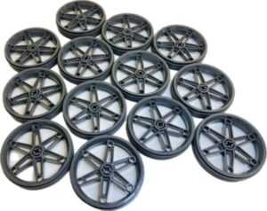 LEGO Technic Motorcycle Wheel Dark Bluish Grey