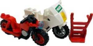 "LEGO City Motorcycle pack with police bike."