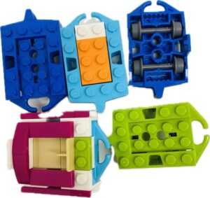 "LEGO Roller Coaster Car Pack of 5 Mixed Colours"