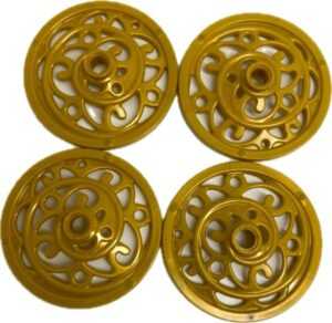 "LEGO Gold Carriage Wheels Fun Pack Of 4"