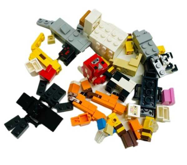 LEGO Minecraft Animal Pack Mixed Types heads