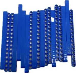 "LEGO Technic Liftarm 1×15 Pack of 19 Blue"