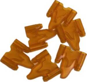 LEGO Trans Orange Flames / Waves Pack of 6