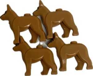 LEGO Animals Dogs Pack of 4 Alsatian/German Shepherd.