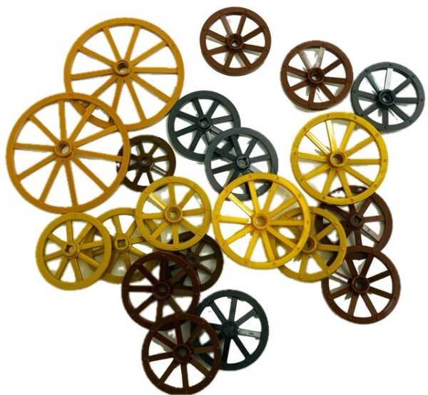 Colorful LEGO Cart Wheels Fun Pack