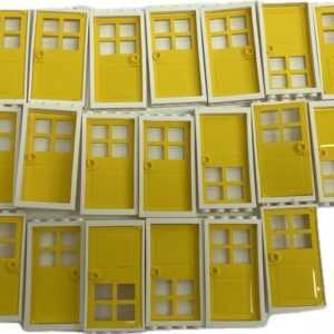 "LEGO Door Fun Pack Yellow Doors with White Frames"