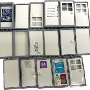 LEGO Door and Window Fun Pack Light Bluish Grey Frames.