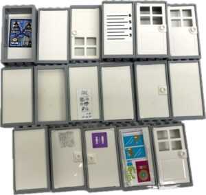 LEGO Door and Window Fun Pack Light Bluish Grey Frames