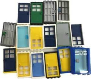 "Colorful LEGO Door Fun Pack Mixed Colours"