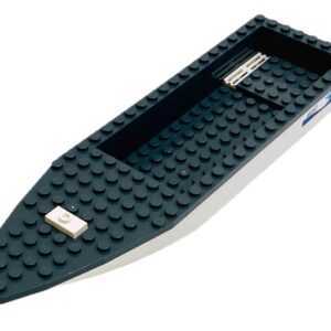 LEGO Boat Hull 28×8 White/Dark Bluish Grey