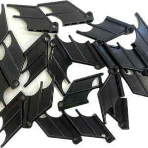 "LEGO Tail 4x1 with Pin Hole Black"