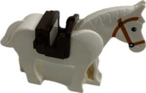 "LEGO Animal Horse With Dark Brown 2 Clip Saddle"