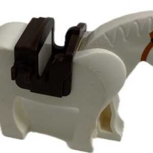 "LEGO Animal Horse With Dark Brown 2 Clip Saddle"