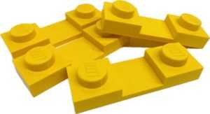 "LEGO Yellow Supports for Minifigure Display"