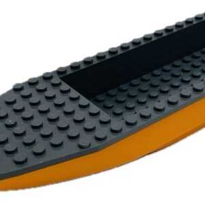 "LEGO Boat Hull 28×8 Orange/Dark Bluish Grey"