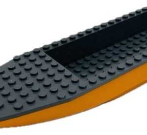 "LEGO Boat Hull 28×8 Orange/Dark Bluish Grey"