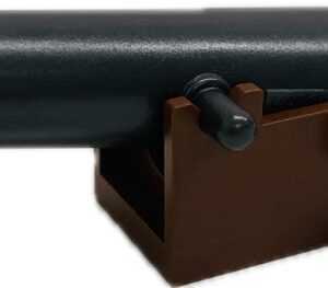 LEGO Cannon With Brown Base Pearl Dark Grey Barrel